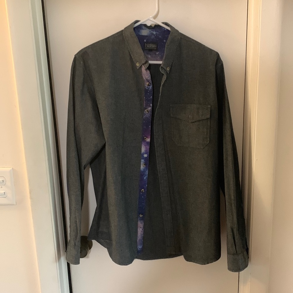 Imaginary Foundation - Space Print Button Down - image 1